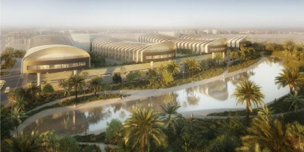 福斯特事務(wù)所新作‘開羅新全球心臟病醫(yī)院’，金字塔旁的‘綠洲’