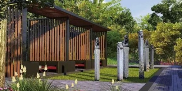 中式廊架、亭廊