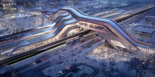 愛沙尼亞鐵路客運站開建，由扎哈事務(wù)所+Esplan合作設(shè)計