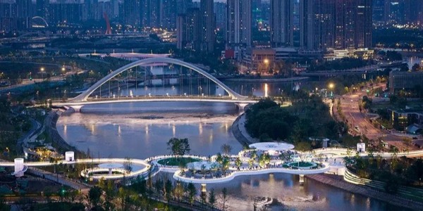 成都漂浮公園，一座橋，九種風(fēng)景