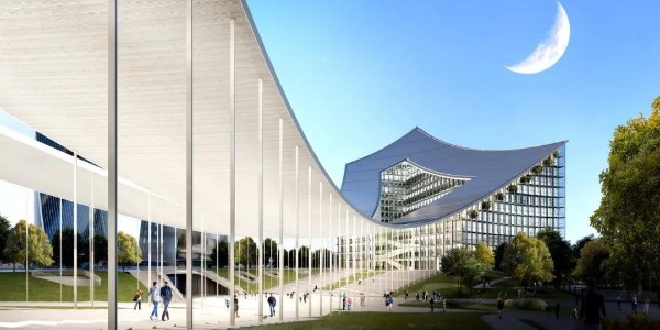 BIG米蘭綜合體CityWave破土動工，140m 長大型天篷連接兩棟建筑